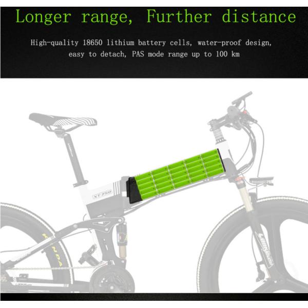 Smart Anti Slip 26 Inch Electric Bicycle Foldable Hidden Battery