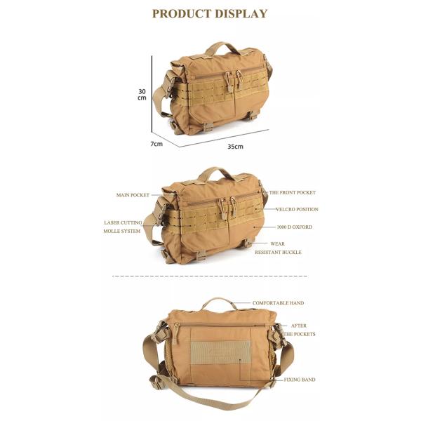 сумка курьера 1000D Оксфорда водоустойчивая, люди сумки царапины устойчивые водоустойчивые