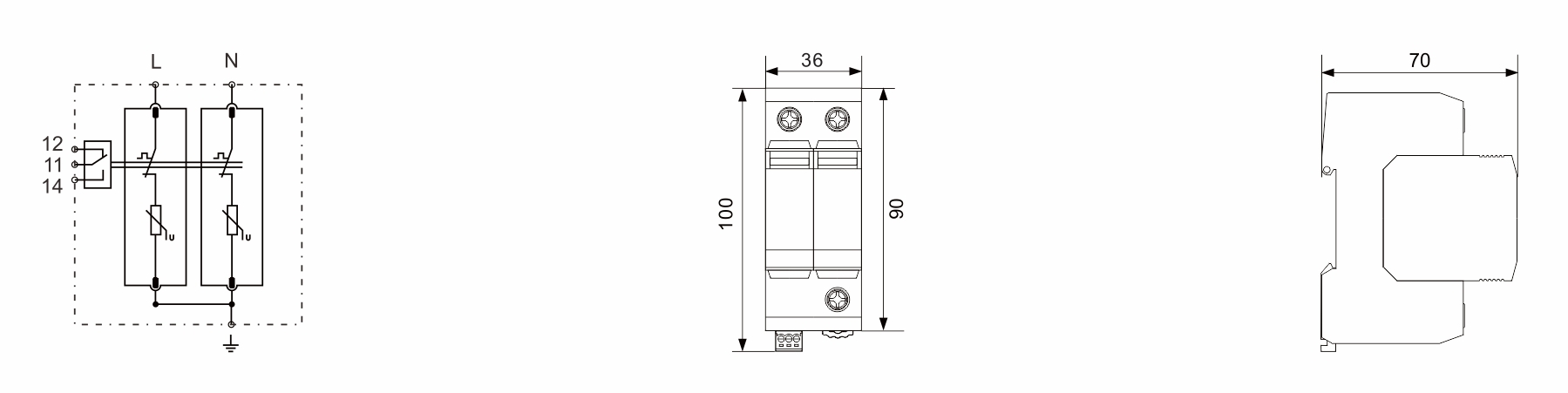 Type 2 Pluggable 40KA Surge Arrestor and Surge Protection Device for Lightning Protection