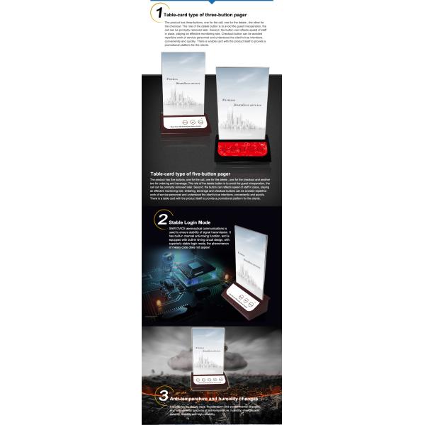 полный набор кнопок вызова/дисплеев/кухонной панели вызова/ретранслятора сигнала системы пейджинга ресторанов