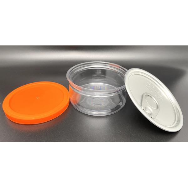 Plastic Transparent Weed Packaging Can 50g 80g Cig Tin Child Resistant Tins