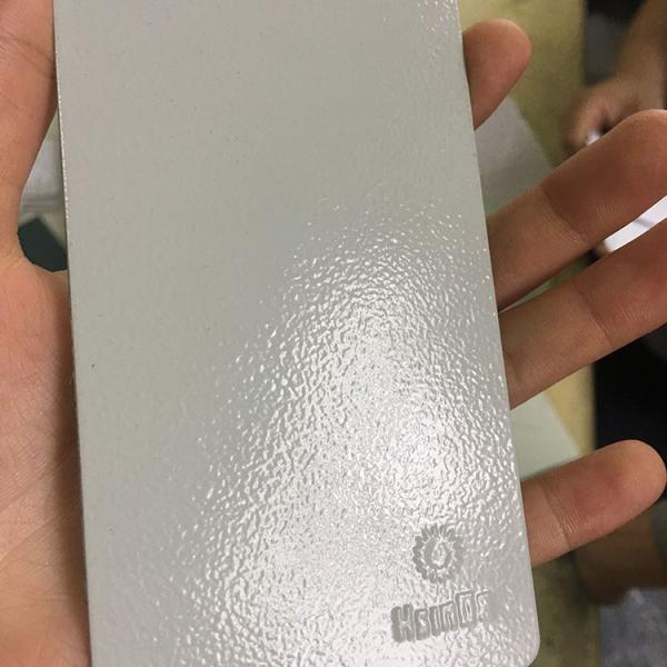 Grey Wrinkle Powder Coat Safety Salt Spray Resistance For Electrical Cabinet