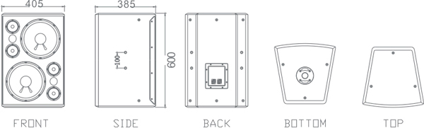 double 10 inch full range karaoke speaker OK-420