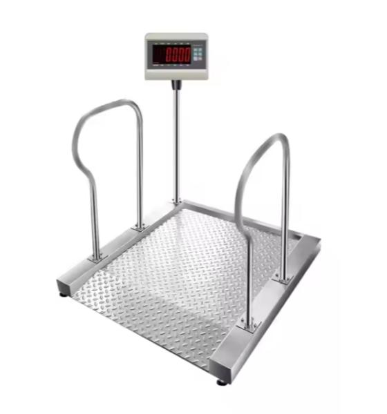 Báscula de pesaje para sillas de ruedas digital para hospitales, báscula de banco multifunción, 300 kg