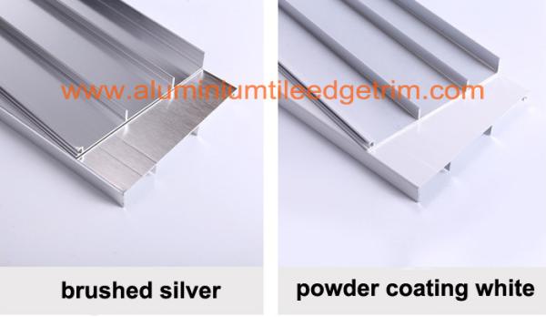Anti Corrosion Brushed Aluminium Skirting Board For Curved Wall Decoration