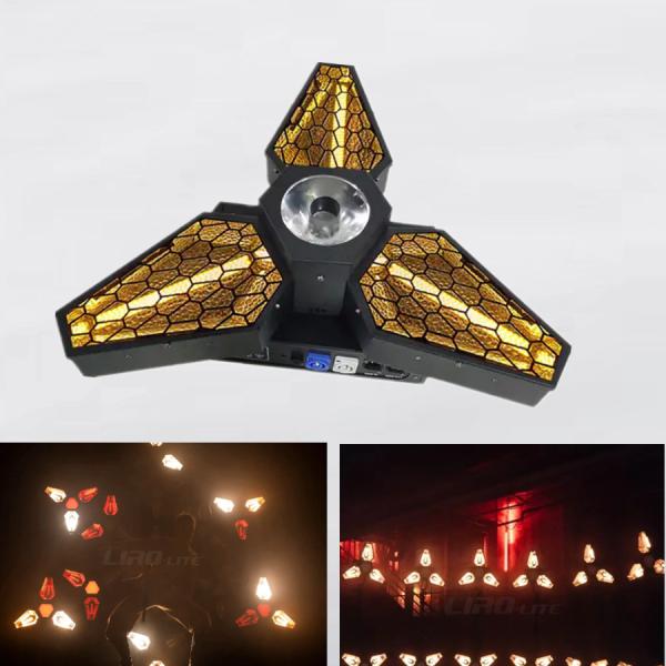 RGBW 3in1 4in1 Infinite Rotating Maple Leaf LED Retro Light 3*60W