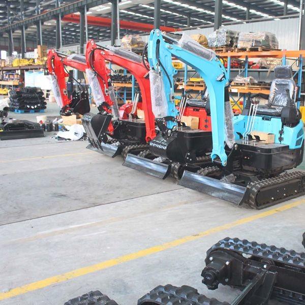 Micro miniescavadeira de transmissão hidráulica 1.2T com motor Kubota