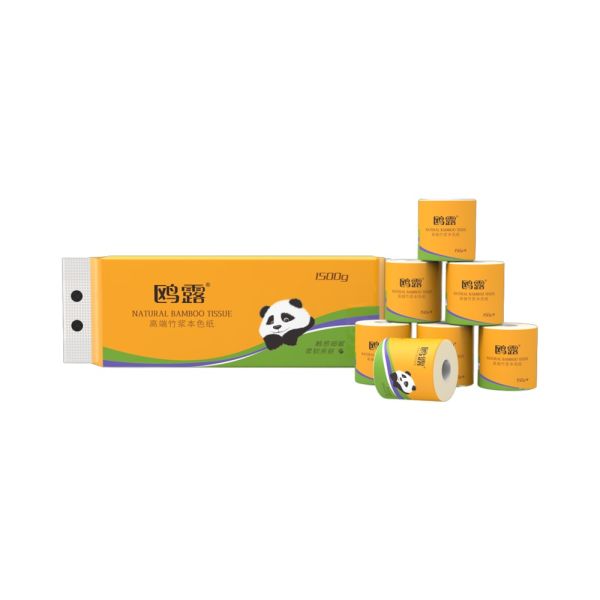 Wholesale Customized 100% Virgin Bamboo Pulp Natural Color Soft Facial Tissue