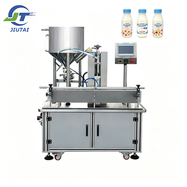 JIUTAI Electric Automatic Single Head Filler for Tartar Thousand Island Cream Horseradish Mustard & Viscous Sauces Rotor Pump