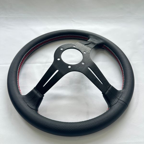 Aftermarket Racing Steering Wheel Lightweight Perforated Leather 350mm