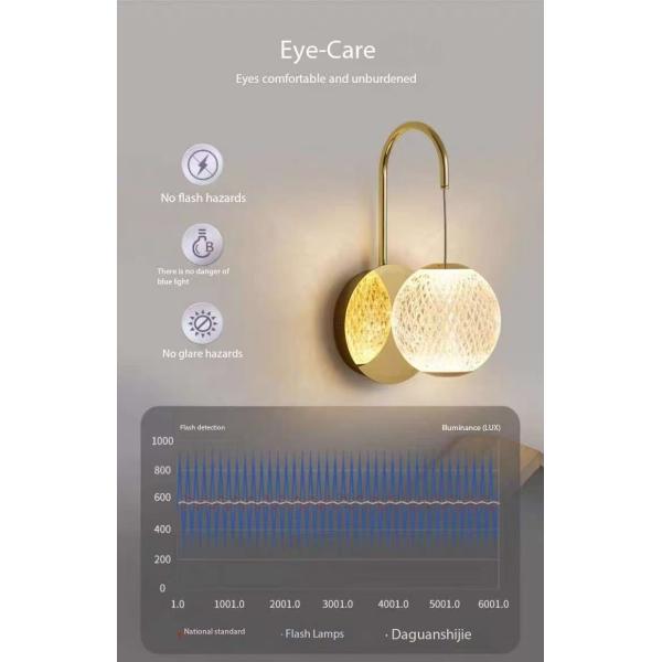 Modern Light Luxury Dragon Bead Restaurante Lámpara esférica Dormitorio Lámpara de pared Villa Escalera giratoria Lustrero Loft Lustrero compartido