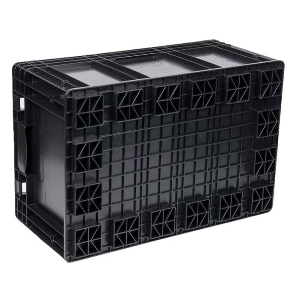 Heavy-Duty VDA 600x400x280mm Euro Box Reinforced Rigid Storage Crates Factory Direct