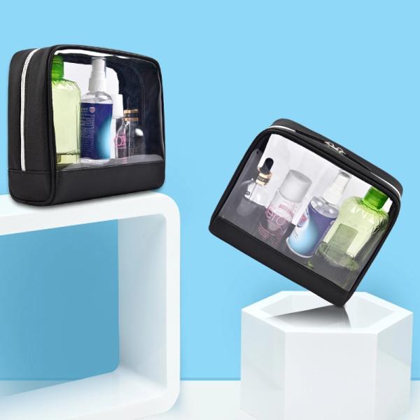 Waterproof Travel Cosmetic Organizer Transparent 8.5*7*3.5 Inch