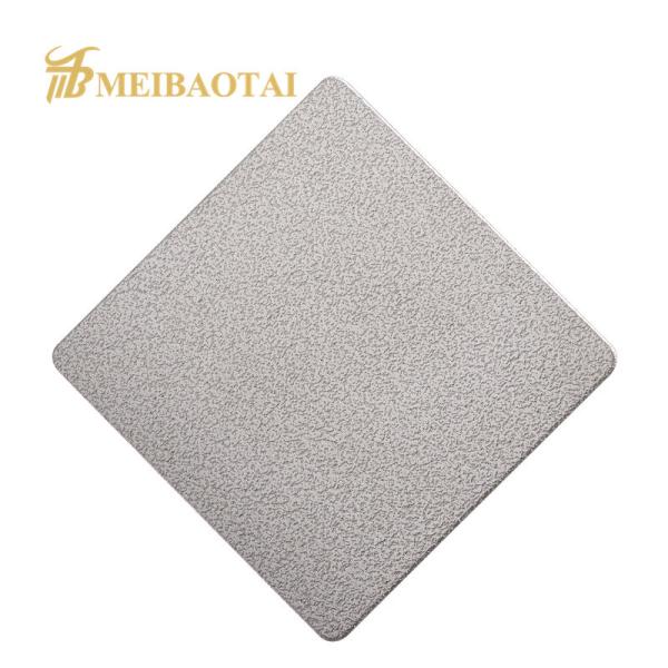 Slit Edge Silver Embossed Stainless Steel Sheet 1219x2438mm