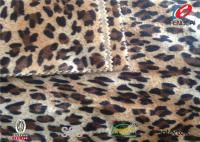 Tela impermeable del terciopelo del estampado leopardo, altura de encargo de equipamiento de la pila de la tela del terciopelo
