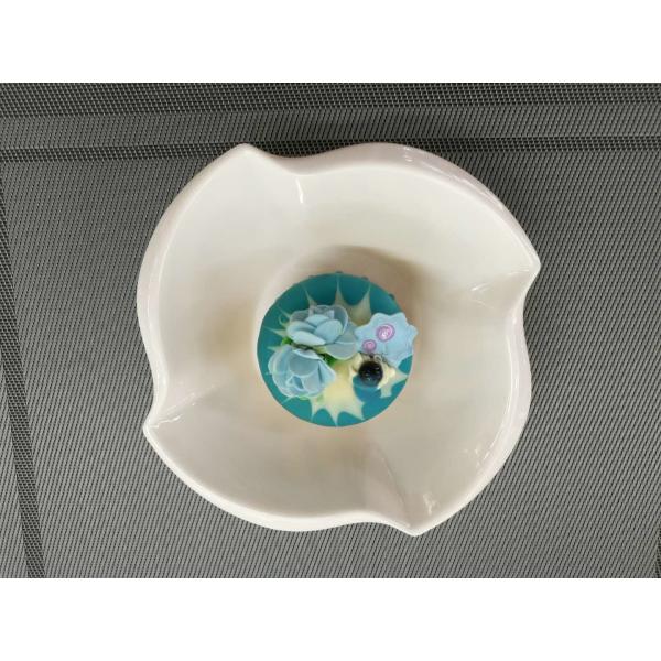 Верхняя часть Дя.18КМ границы пластикового цветка шара десерта Диннерваре фарфора декоративная