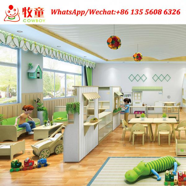 Guangzhou China kindergarten classroom furniture design complete kids montessori furniture set