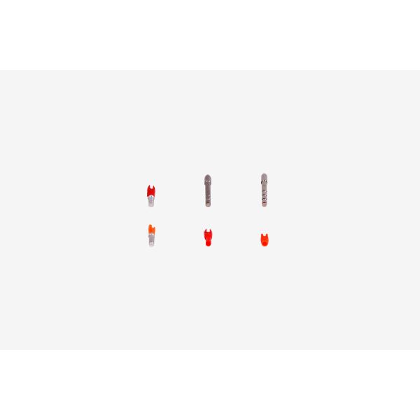 Parafuso inoxidável, preto nos pontos, colagem nos pontos, parafuso nas inserções, bucha da oxidação de Nock, Pin Nock, colares, Nocks