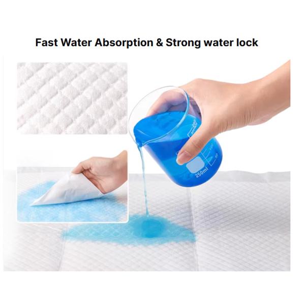 Pañales para pacientes hospitalarios médicos con absorvente de colchoneta pañales para ancianos pañales desechables para adultos Incontinencia de la cama pañales 60 X 90