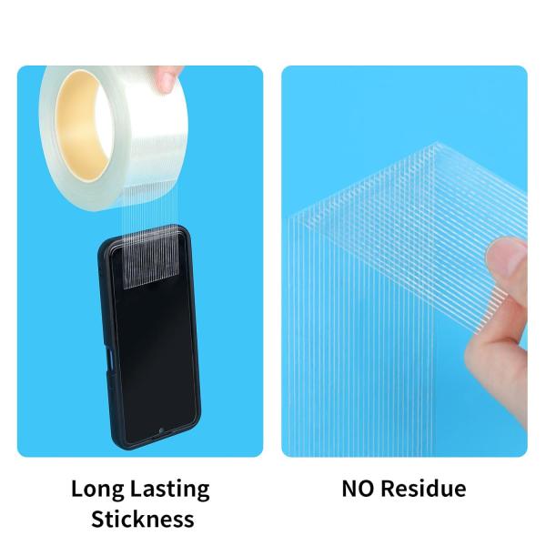 48mm Transparent Fiberglass Filament Tape For Holding Bi Directional Tape 0.15mm