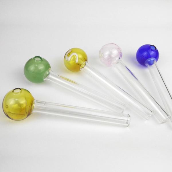 Beautiful Glass Bubbler Bowl , Thick Pyrex Heady Glass Tobacco Pipe