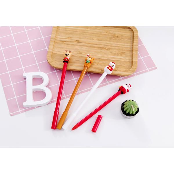 Colorido tema de Navidad en 3D 0.5mm Pluma de gel regalo creativo pequeños premios Pluma neutral