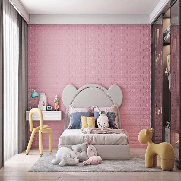 Waterproof 3d Pe Foam Wall Sticker 70x77 PE Foam 3D Wallpaper