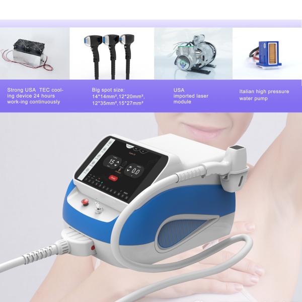 Commercial Portable Diode Laser Machine 808nm 755nm 1064nm  560D Laser Depilator