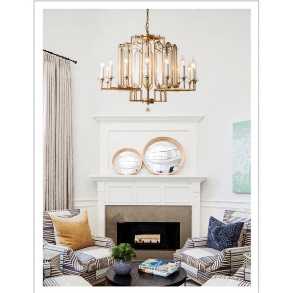 JYLIGHTING современный винтажный роскошный металлический кристаллический люстра большой стеклянный дом гостиница висячая установка спальня жилая крыша