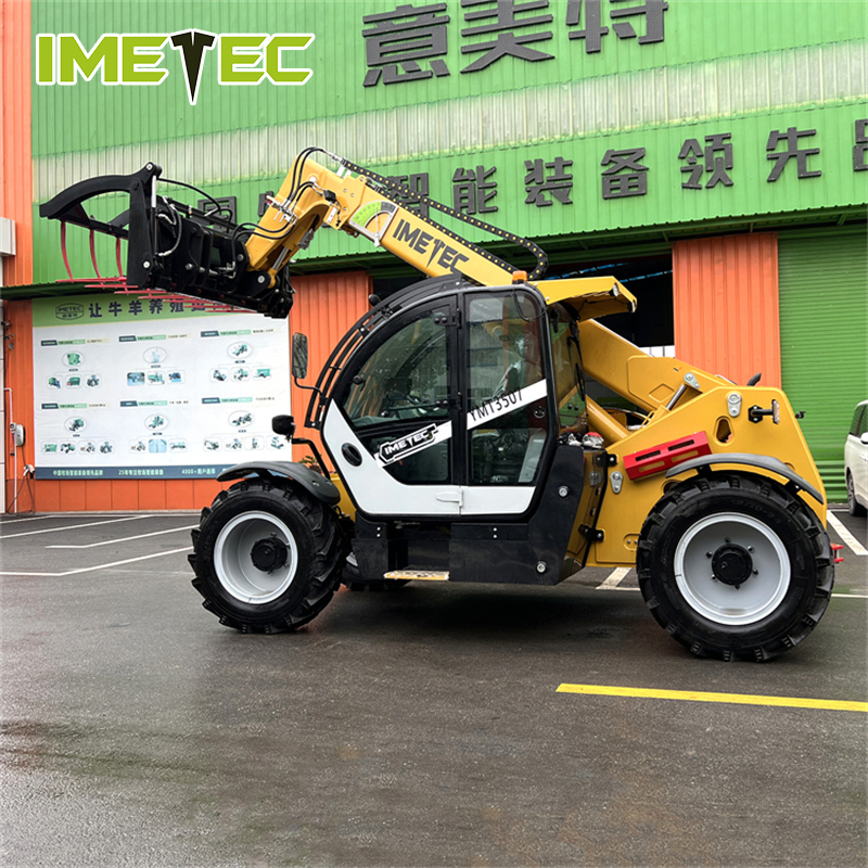 Agricultural Telescopic Forklift Farm Telehandler 4 Ton for Hay Bale Grain Bag Loading Stacking