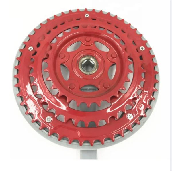 Красный цвет Велосипед Велосипед с тремя скоростями 28 38 48 T 165 MM
