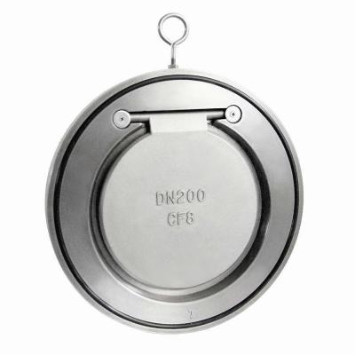 WCB Carbon Steel ss304 CF8 Flap Non-Return Single Plate leaf thin Disc  Spring Check Valve PN16 25 40 Bar