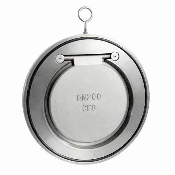 WCB Carbon Steel ss304 CF8 Flap Non-Return Single Plate leaf thin Disc  Spring Check Valve PN16 25 40 Bar