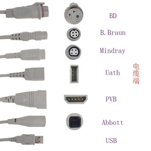 IBP adapter cable  compatible for B.Braun transducer to Utah IBP adapter cable