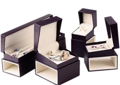 Custom Luxury Leather Jewelry Box Velvet Inside Durable For Presentation Gift