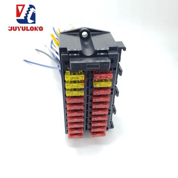 JUYULONG for Kato HD820-2/3 Excavator Fuse E-box Fuse Assembly Socket Power Cord Fuse Construction Machinery Parts