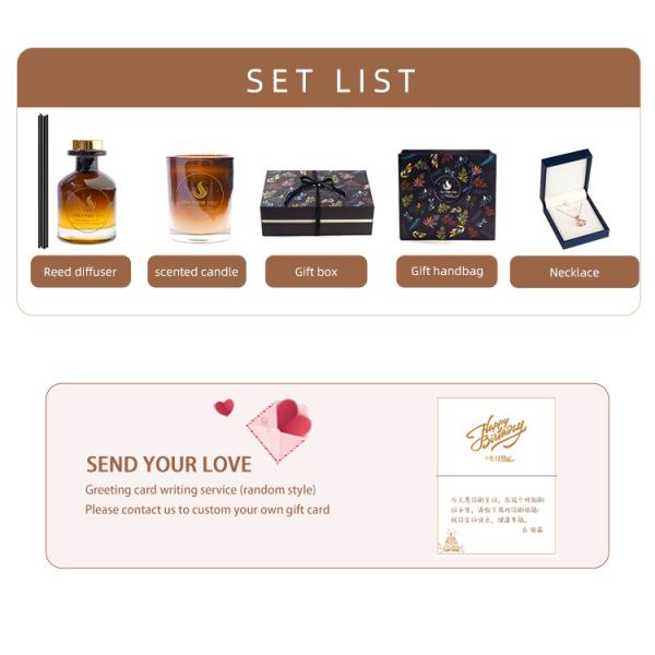 Custom Essential Oil Glass Aroma Reed Diffuser Occasion Design Set