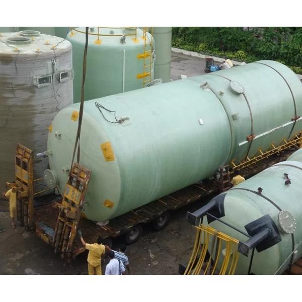 Food Brewing Industrial Frp Chemical Storage Tank Green OEM 5000 Gallon