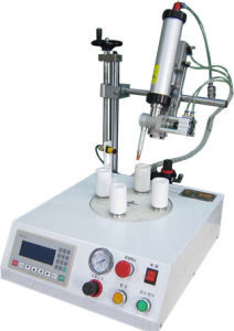 Robot Glue Dispensing Machine For LED Bulb Cap B22 E27 Adhesive Dispensing