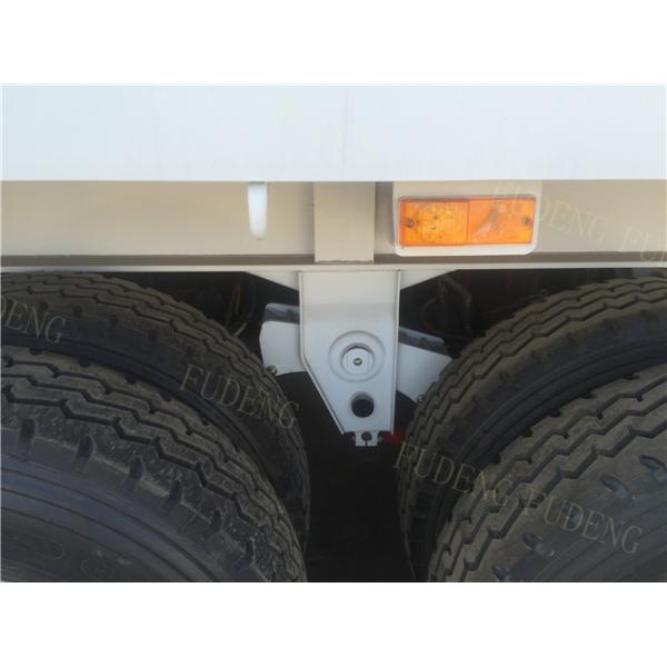 28 Tons Jost Landing Gear Truck Flatbed Trailers  Three FUWA Brand Axle