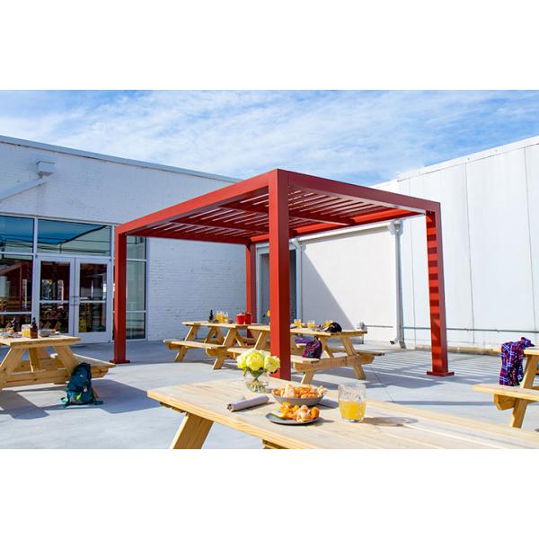 Комплект 4x4 Павильоны для наружного стекла Производители Алюминиевого Биоклиматического 5x3 ПВК Перголы Биоклиматические Алюминиевые Деревянные беседки