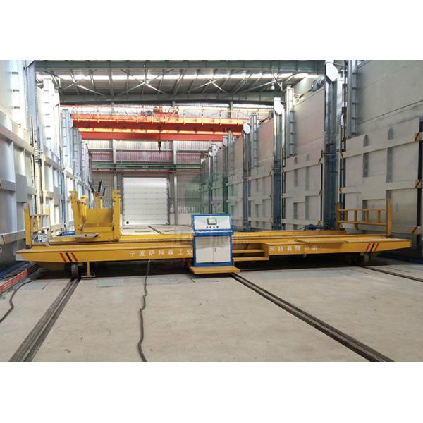 Heavy Duty Plant Motorized Handling Inter Bay Transport Cross Bay Rail Truck Trolleys