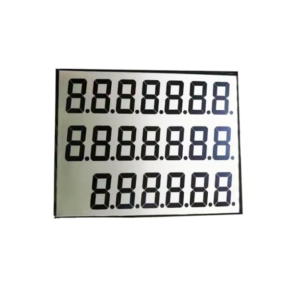 Factory Price Custom 7 Segment Digits Gray Backlight Fuel Dispenser Lcd Display