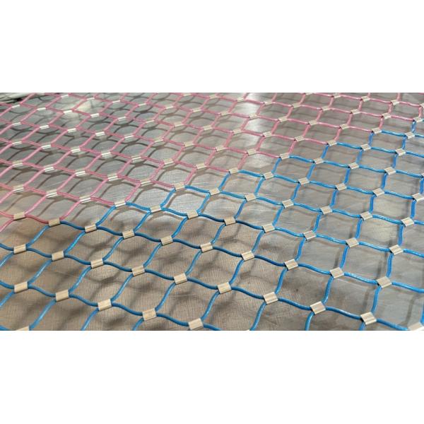 2.4mm Pvc Coated Ferrule Rope Mesh Different Color For Decoration