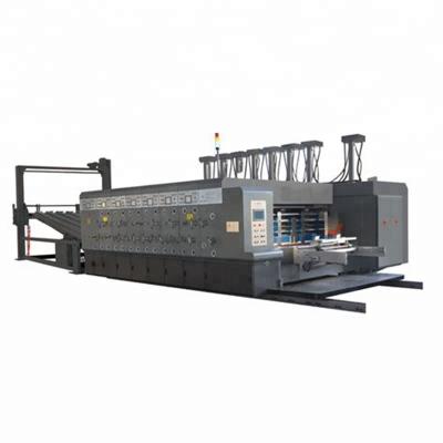 Easy Operation Flexo Printer Slotter Die Cutter Fully Automatic Lead Edge Feeder
