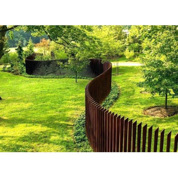 панели загородки Corten сада 2m дизайн высокой стальной внешний для жилого