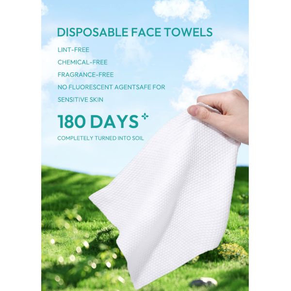 Upgrade Package Biodegradable Disposable Clean Face Towel Clinically Tested