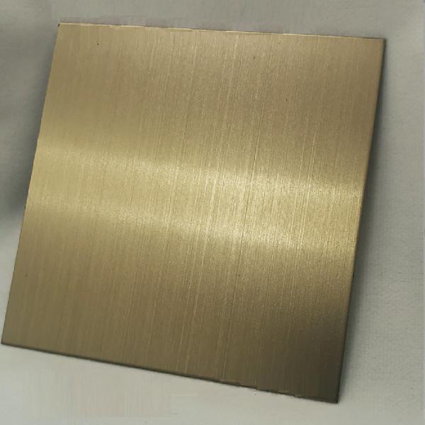 Colored Hairline Matt Stainless Steel Plate Customized Size