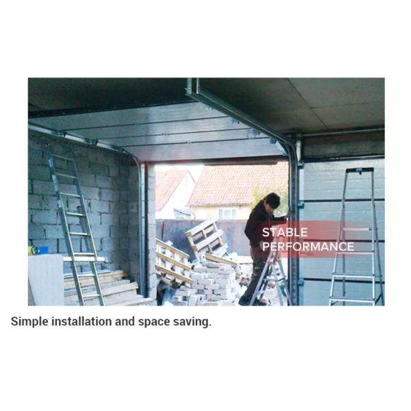 Коммерчески изолированный гаража дверей панели сэндвича щиток сползая 0.6mm секционного надземный