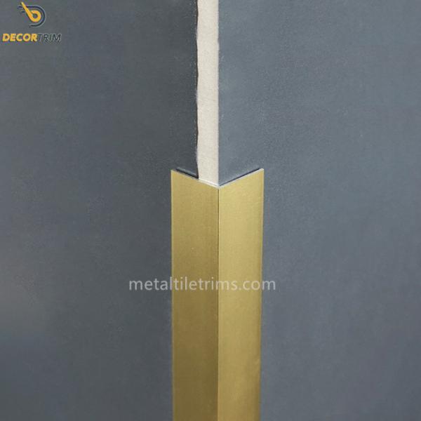 Metal Trim Wall Corner Protector Strips For Tile Polished Tile Trim Anodized